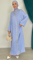 Carica l'immagine nel visualizzatore della galleria, Abito Qaftan silvery azzurro