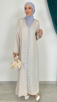 Carica l'immagine nel visualizzatore della galleria, Abito Qaftan silvery beige