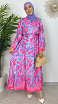 Carica l'immagine nel visualizzatore della galleria, Abito summer - cintura in vita- fantasia - vestito modest - maniche larghe - hijab - hijab paradise