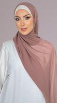 Carica l'immagine nel visualizzatore della galleria, Chiffon crepe Hijab Antique Rose