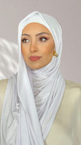 Carica l'immagine nel visualizzatore della galleria, Jersey Hijab - Bianco Puro