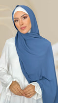 Carica l'immagine nel visualizzatore della galleria, Hijab PREMIUM CHIFFON Navy Blu