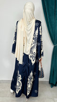 Load image into Gallery viewer, Arabesque Abaya Blu Notte - Hijab Paradise