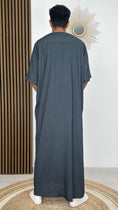 Carica l'immagine nel visualizzatore della galleria, Qamis manica corta, abito tradizionale, uomo, lungo
