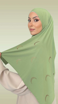 Carica l'immagine nel visualizzatore della galleria, Jersey Noorè Verde Veneziane - Hijab Paradise