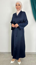 Carica l'immagine nel visualizzatore della galleria, Abaya Classic Satistripes maniche strass Y