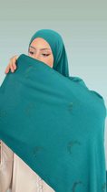 Carica l'immagine nel visualizzatore della galleria, Jersey Noorè Verde Pino - Hijab Paradise