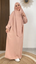 Carica l'immagine nel visualizzatore della galleria, Jilbab, khimar, abaya, sorriso, modest, abito da preghiera, islamico, rosa nude.Hijab Paradise