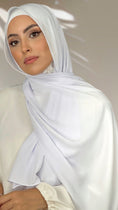 Carica l'immagine nel visualizzatore della galleria, Hijab PREMIUM CHIFFON Bianco