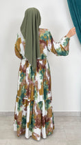 Carica l'immagine nel visualizzatore della galleria, Abito mulatto con balze verde