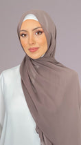 Carica l'immagine nel visualizzatore della galleria, Chiffon crepe Hijab - Taupe Whisper