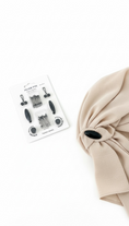 Carica l'immagine nel visualizzatore della galleria, Set Accessori Hijab Matt Black