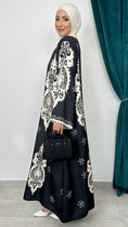 Carica l'immagine nel visualizzatore della galleria, Arabesque Abaya Nero - Hijab Paradise