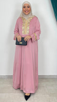 Cargar la imagen en la vista de la galería, Qaftan basic con ricami rosa