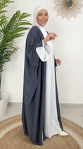 Cargar la imagen en la vista de la galería, Completo Abaya Bicolour Due Pezzi