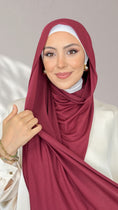 Carica l'immagine nel visualizzatore della galleria, Jersey Hijab - Borgognona Sublime