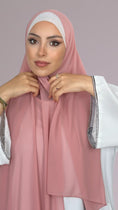 Carica l'immagine nel visualizzatore della galleria, Chiffon crepe Hijab Soft Rose