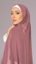 Carica l'immagine nel visualizzatore della galleria, Hijab Chiffon crepe Malva
