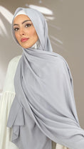 Carica l'immagine nel visualizzatore della galleria, Hijab PREMIUM CHIFFON Grigio Silver