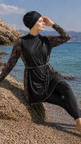Carica l'immagine nel visualizzatore della galleria, Burkini Marina Flow – nero - Hijab Paradise