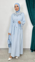Load image into Gallery viewer, Crystal Abaya Azzurro - Hijab Paradise