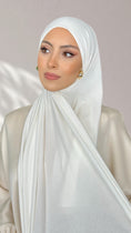 Carica l'immagine nel visualizzatore della galleria, Jersey Hijab - Bianco panna