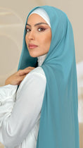 Carica l'immagine nel visualizzatore della galleria, Hijab PREMIUM CHIFFON Ice Blu Scuro