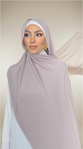 Carica l'immagine nel visualizzatore della galleria, Premium Slim Hijab Lavanda Pastello