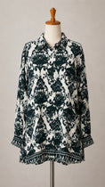 Carica l'immagine nel visualizzatore della galleria, Camicia Arabesque Verde Petrolio