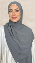 Load image into Gallery viewer, Slim Hijab Grigio Scuro