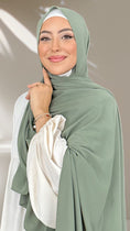 Carica l'immagine nel visualizzatore della galleria, Hijab PREMIUM CHIFFON Verde veneziane - Hijab Paradise