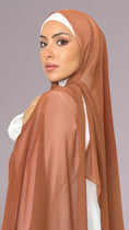 Carica l'immagine nel visualizzatore della galleria, Hijab Chiffon crepe Nocciola