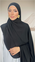 Carica l'immagine nel visualizzatore della galleria, Premium Slim Hijab Nero