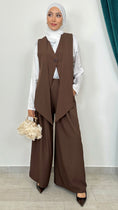 Carica l'immagine nel visualizzatore della galleria, Coordinato Gilet Doppio petto con pantalone Brown