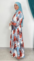 Carica l'immagine nel visualizzatore della galleria, Abito mulatto con balze arancio