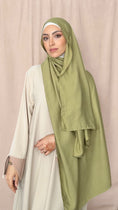 Cargar la imagen en la vista de la galería, Hijab Cotone e Lino verde avocado