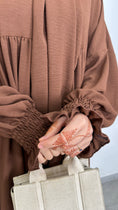 Carica l'immagine nel visualizzatore della galleria, Abito Abaya Ensemble maniche frisè