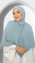 Carica l'immagine nel visualizzatore della galleria, Hug hijab - Hijab Paradise - mantello con hijab - hijab del jilbab - hijab - foulard - copricapo - celeste