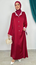 Carica l'immagine nel visualizzatore della galleria, Abito stile jallaba bordeaux