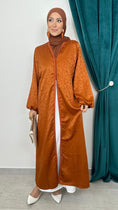 Carica l'immagine nel visualizzatore della galleria, Abaya Velvet arancio - Hijab Paradise