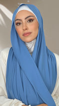 Carica l'immagine nel visualizzatore della galleria, Hijab PREMIUM CHIFFON Blu