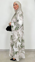 Carica l'immagine nel visualizzatore della galleria, Marble Arabic Dress Verde