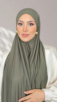 Carica l'immagine nel visualizzatore della galleria, Jersey Hijab - Verde Militare