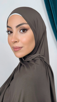 Carica l'immagine nel visualizzatore della galleria, Soft Motion Jersey Ghiaia Scuro - Hijab Paradise
