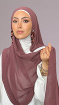 Carica l'immagine nel visualizzatore della galleria, Hijab Chiffon crepe Malva