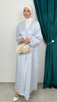 Carica l'immagine nel visualizzatore della galleria, Abaya Velvet Celeste - Hijab Paradise