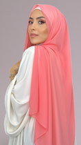 Cargar la imagen en la vista de la galería, Hijab Chiffon Crepe Light pink