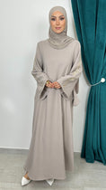 Carica l'immagine nel visualizzatore della galleria, Abaya Ricamo Prestige Taupe - Hijab Paradise