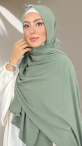 Carica l'immagine nel visualizzatore della galleria, Hijab PREMIUM CHIFFON Verde veneziane - Hijab Paradise