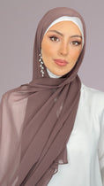 Carica l'immagine nel visualizzatore della galleria, Chiffon crepe Hijab - Mauve Dust